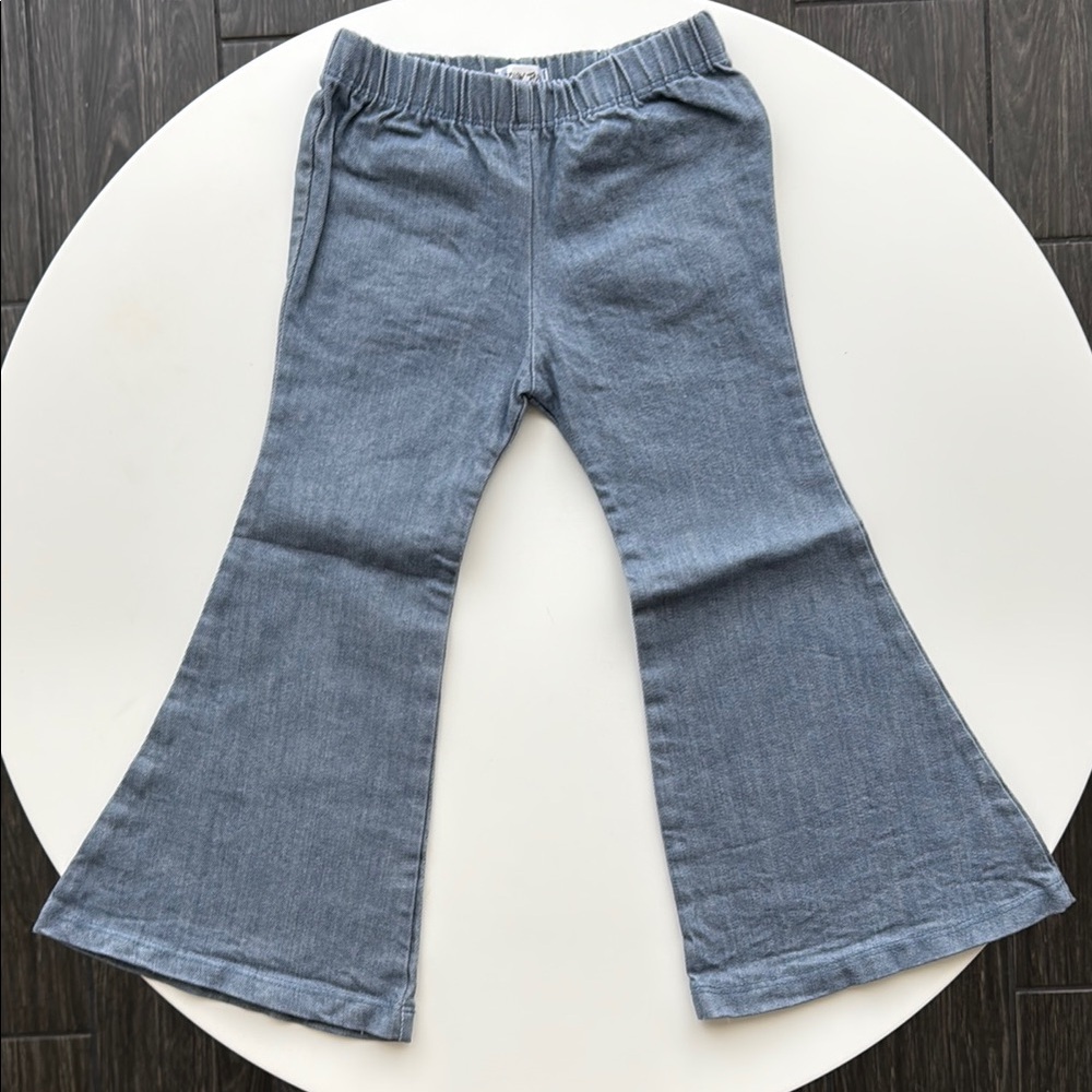 Harlow Jade Toddler Flared Jeans with Elastic Waistband 4T